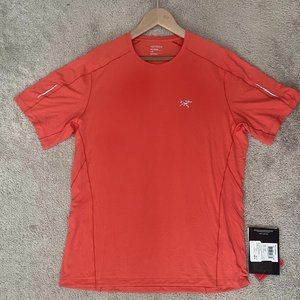 Men's Arc'teryx Orange Motus Crew Neck Shirt L